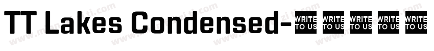 TT Lakes Condensed字体转换